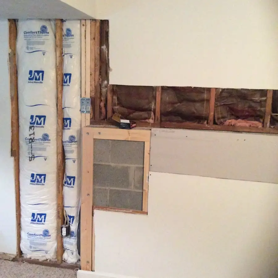 Wall insulation replacement during Odor Removal & Deodorization in Chenango